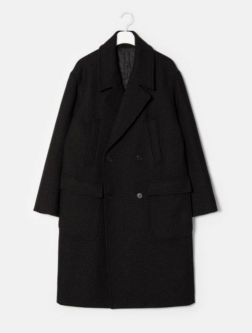 棕色图案口袋两粒扣大衣JPY带授权招加盟代理 商品图1