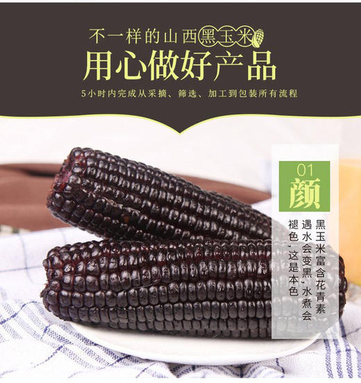 糯西西黑珍珠花青素黑玉米 商品图3