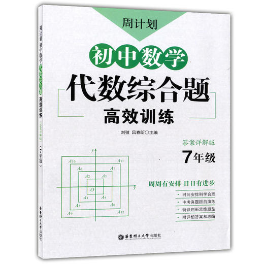 新版 周计划 初中数学代数综合题高效训练 七年级/7年级 答案详解版 中考真题提前演练 创新思维题型 华东理工大学出版社 商品图4