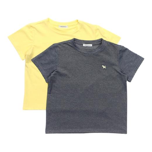 [BLUEDOG] COOL SHORT SLEEVE 2 PIECES T SHIRT 兒童上衣2入組JPY带授权招加盟代理 商品图1