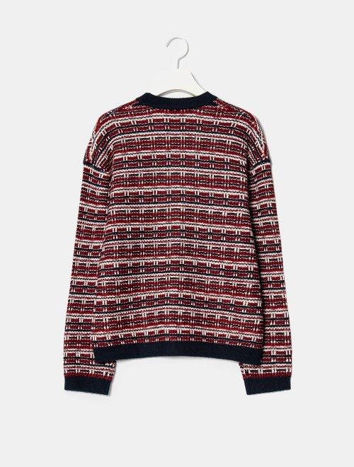 20FW 红色花呢豪华纽扣开衫JPY带授权招加盟代理 商品图2