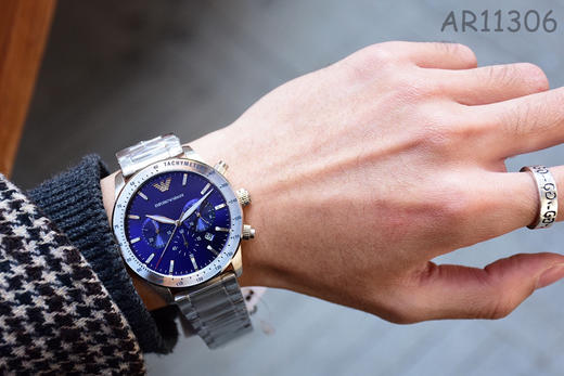 原单阿玛尼ARMANI男表AR11306
机芯：石英机芯
表壳：316L精钢
表带：316L精钢 商品图7