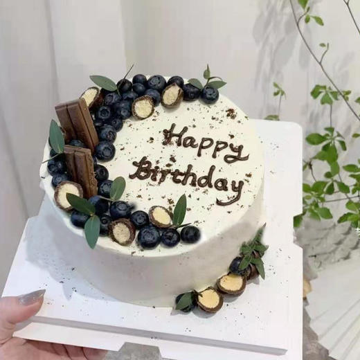 黑巢-蓝莓月亮生日蛋糕 商品图0