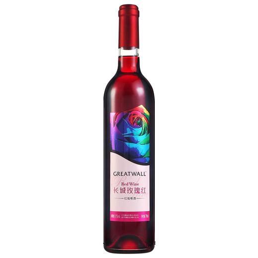 长城 玫瑰红甜型葡萄酒 750ml 单瓶装 中粮出品 商品图0
