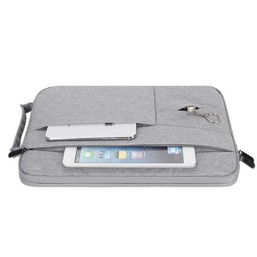 BUBM 苹果小米联想14英寸笔记本电脑包女手提商务内胆包男华硕戴尔保护套薄公文FMBJ-14英寸 灰色 商品图7