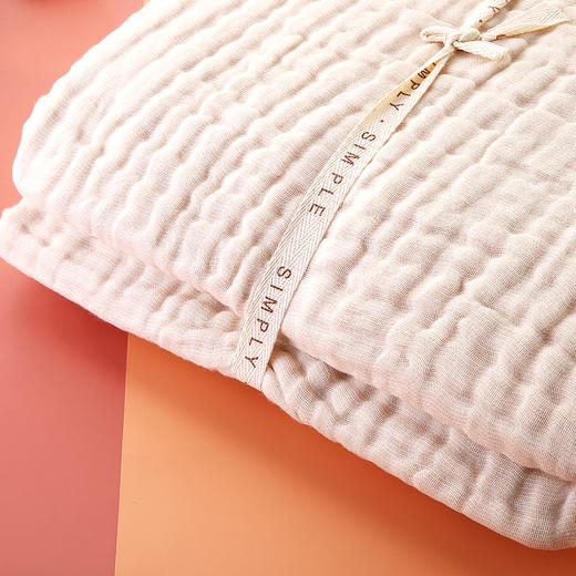 有机彩棉纱布 方巾毛巾浴巾毛毯 A类泡泡纱 6层40支精梳 柔软蓬松 婴幼儿洗澡擦身 0%荧光剂 素道敦煌天然有机彩棉基地 舒适安全健康 商品图3