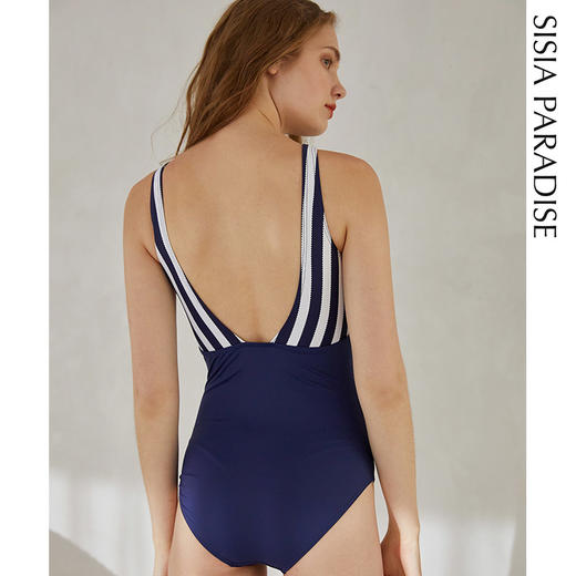 sisia泳衣女2021新款新款保守遮肚显瘦性感聚拢连体温泉游泳装ins 商品图2