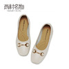 西村名物2021春季新款专柜同款舒适马街扣浅口粗中跟单鞋女X21AE11331 商品缩略图3