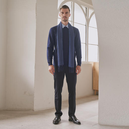 YvesFigarau伊夫·费嘉罗秋冬新款含羊绒套头舒适保暖打底休闲毛衣901106 商品图1