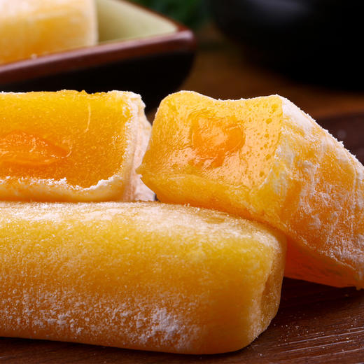 百草味 台式点心饼干糕点休闲零食特产糯米滋手撕面包 芒果味夹心麻薯210g/袋 商品图5