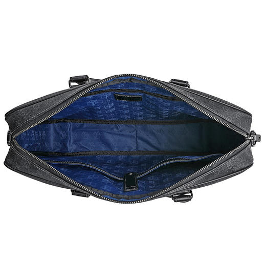 金利来（Goldlion）男士公文包 休闲商务单肩包大容量电脑包横款PVC手提包公文包 FC192005-265 深灰 礼物送男友 商品图4