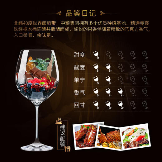 长城 华夏葡园九六精品赤霞珠干红葡萄酒 750ml 木盒 单瓶装 中粮出品 商品图1