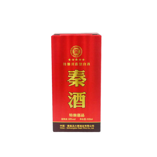 秦酒特酿嘉品38度盒装白酒500ml 商品图0