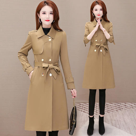 YWE  XYKL-607双排扣时尚气质优雅空气层风衣外套 商品图2