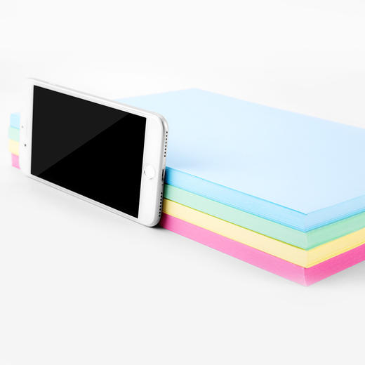 广博(GuangBo)A4彩色复印纸80g浅蓝印加系列手工折纸打印纸 儿童剪纸 彩色卡纸 桌牌台卡纸100张/包F8069B 商品图2