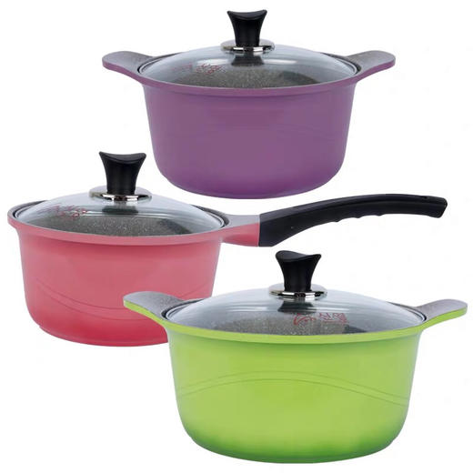 【岁末秒杀】韩国 双耳锅 -时尚紫色-电磁炉通用 商品图0