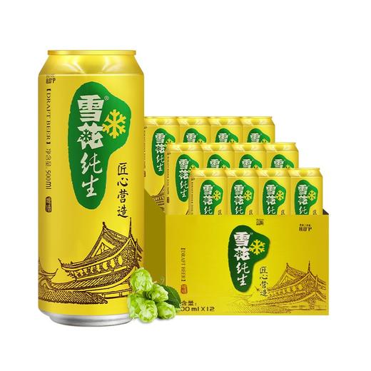 雪花啤酒（Snowbeer）8度纯生 500ml*12听 整箱装 商品图0