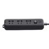 公牛（BULL）插座/插线板/插排/排插/接线板/拖线板GN-B8030H 黑色质感3位总控全长1.8米 商品缩略图0
