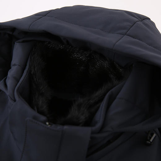 YvesFigarau伊夫·费嘉罗冬季新款兔毛内胆商务休闲时尚保暖连帽中长款尼克服903917 商品图2