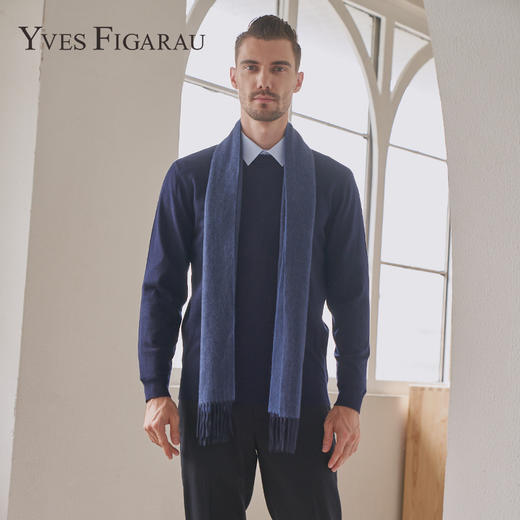 YvesFigarau伊夫·费嘉罗秋冬新款含羊绒套头舒适保暖打底休闲毛衣901106 商品图0