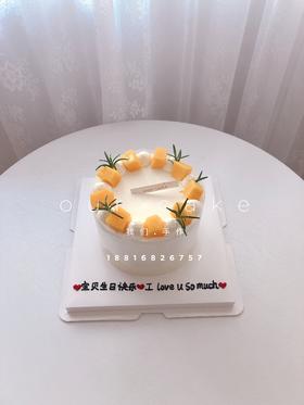 简约芒果蛋糕-低糖处理无添加