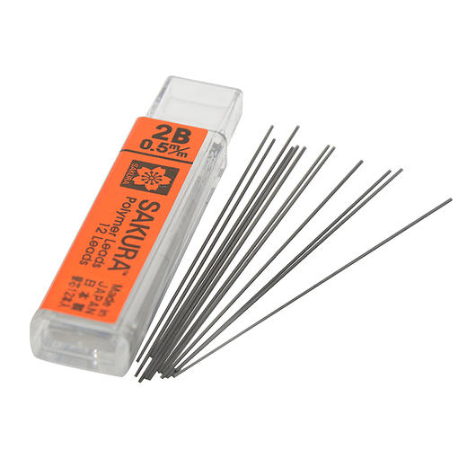 日本樱花(SAKURA)防断自动铅笔芯活动铅芯替芯 不易折断 0.5mm2B 商品图3