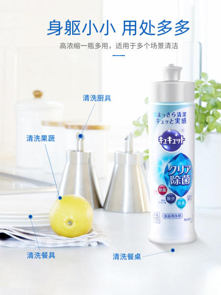 KJ 日本花王洗洁精进口原装去油除菌食品级小瓶厨房家用浓缩便携迷你 商品图0