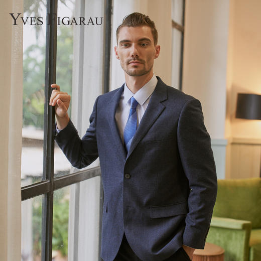 YvesFigarau伊夫·费嘉罗秋冬新款100%绵羊毛商务休闲舒适保暖百搭便西装900603 商品图0