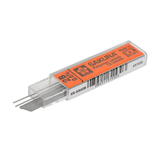 日本樱花(SAKURA)防断自动铅笔芯活动铅芯替芯 不易折断 0.5mm2B 商品图2
