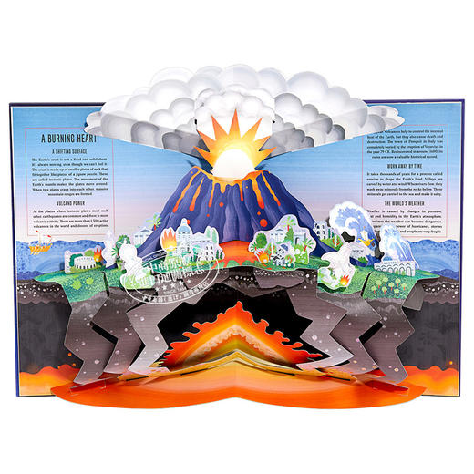 【中商原版】Pop-Up Earth 立体书：地球 儿童科普绘本益智游戏书 精装 英文原版 3-6岁 商品图3