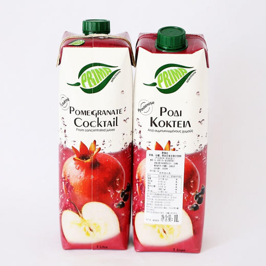 【多口味可选】普瑞达 PRIMA 果汁饮料1L*1瓶 商品图6