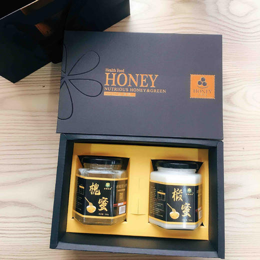 98安营杂斋黑金礼盒蜂蜜礼盒朝阳蜂蜜(1槐蜜500g#1椴蜜500g) 商品图5