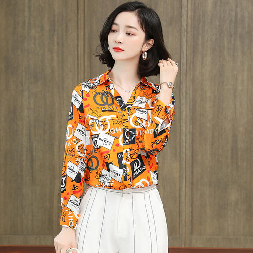 上海旗袍厂ASE-3530时尚气质真丝衬衫 商品图3