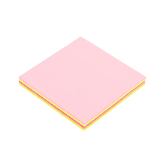 晨光(M&G)文具88页荧光5色便利贴 粘性标签贴留言贴 76*76mm记事贴优事贴便签本子 单本装YS-61 商品图2