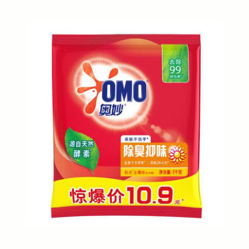 【批发团购】奥妙洗衣粉1kg（箱规6）10件送1件 商品图1