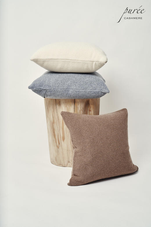 #2022 「LEAN ON IT II PILLOW CASE」100% CASHMERE 粗针华夫格羊绒靠枕套 商品图7