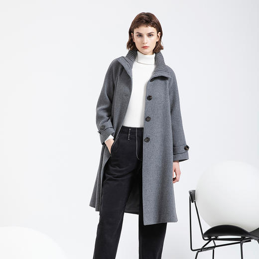 朵拉梵西2020冬季新品灰色大衣f23d1726