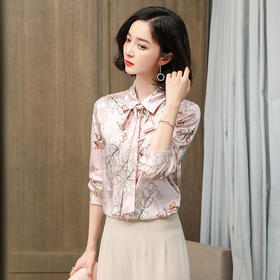 上海旗袍厂ASE-3529时尚气质真丝衬衫