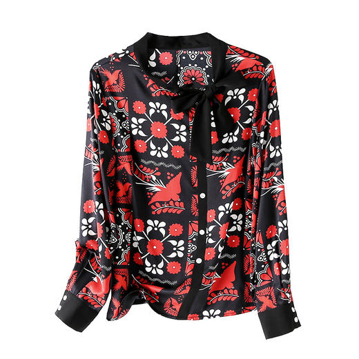 上海旗袍厂ASE-3520时尚气质真丝衬衫 商品图4