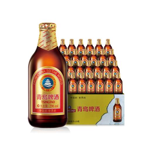 [啤酒] 青岛小棕金296ml*24瓶 商品图0