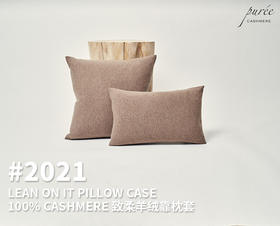 #2021 「LEAN ON IT PILLOW CASE」100% CASHMERE 致柔羊绒靠枕套