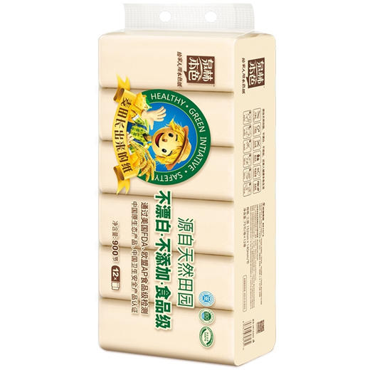 泉林本色卷纸 3层75节12卷（健康本色扁卷卫生纸整提900节） 商品图2
