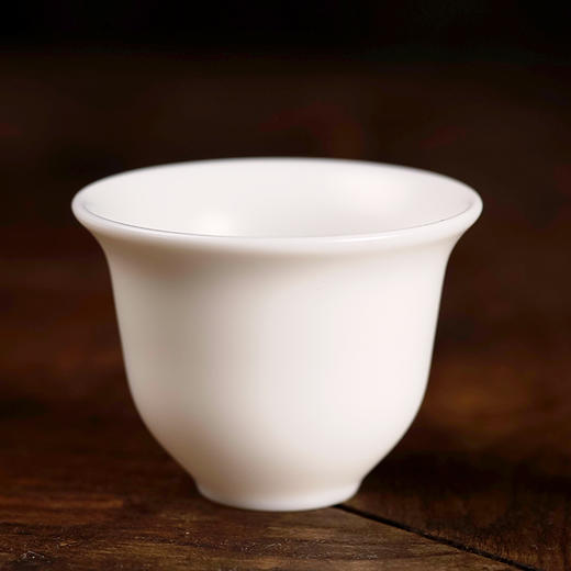 【章椿羊脂玉】【品韵杯2入】羊脂玉白瓷功夫茶具茶杯家用茶杯泡茶陶瓷杯子品茗杯 商品图1