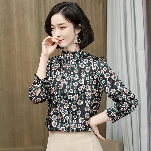 上海旗袍厂ASE-3515 时尚气质真丝衬衫 商品图1