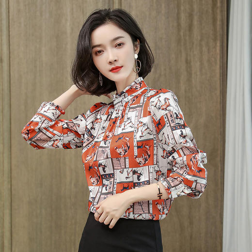 上海旗袍厂ASE-3515 时尚气质真丝衬衫 商品图2