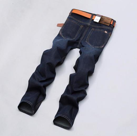 【服饰鞋包】黑色弹力牛仔裤男直筒修身青年男装牛仔裤 商品图3