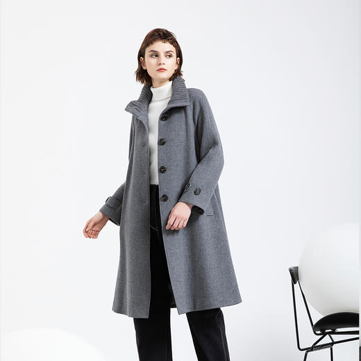 朵拉梵西2020冬季新品灰色大衣f23d1726