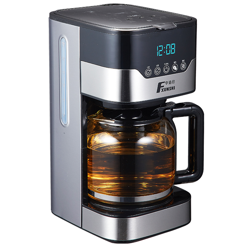 华迅仕全自动煮茶器蒸汽式蒸茶壶办公室喷淋式煮茶壶玻璃电茶壶自动保温蒸茶器1.5L大容量养生壶