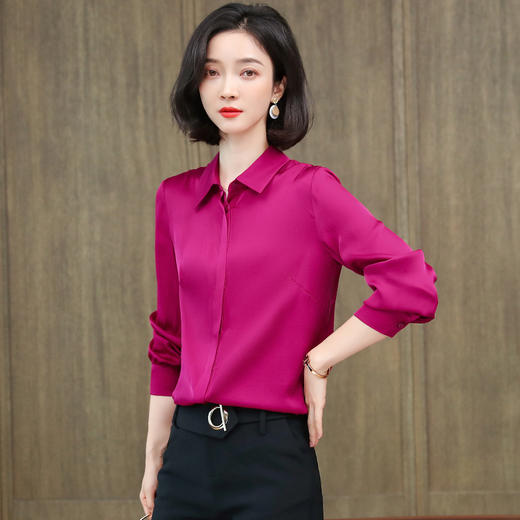 上海旗袍厂ASE-3396气质百塔时尚真丝衬衫 商品图0