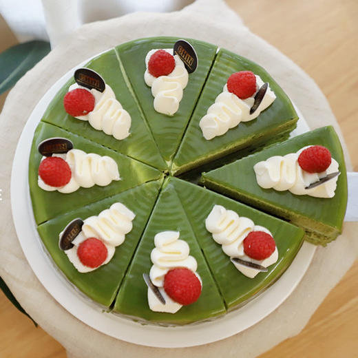 抹茶树莓切件蛋糕 商品图2